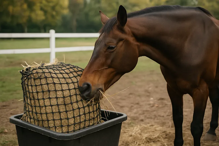 Een complete kijk op hooinetten en slowfeeders voor een gezond paardenleven